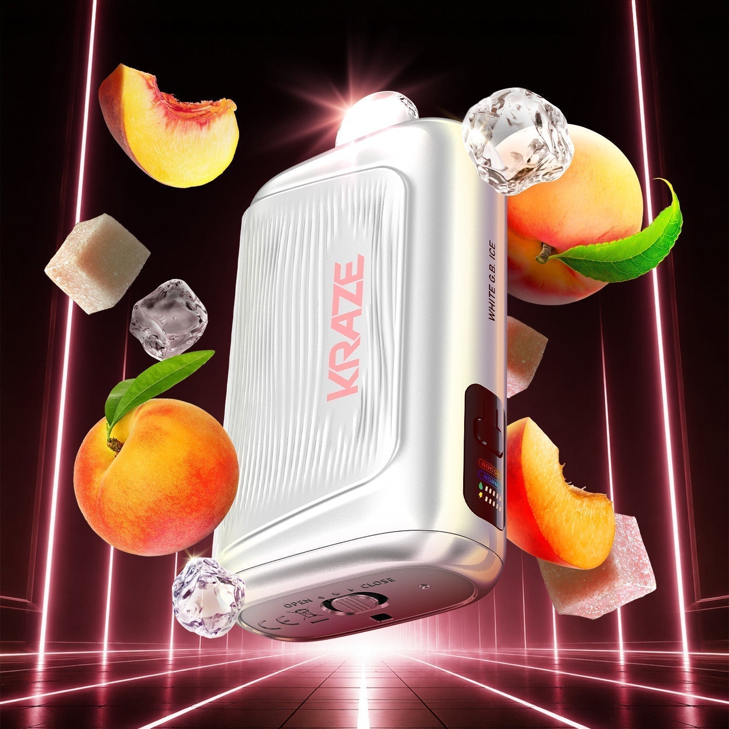giga bars vape Kraze 40mL: First 40mL Disposable dual battery devices Vuse Go Max Zero Flavour:Raspberry Shades