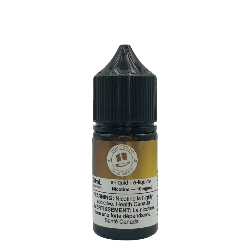 Don Cristo Velvet Tobacco 10mg 30mL Salt Nic E-Juice bottle