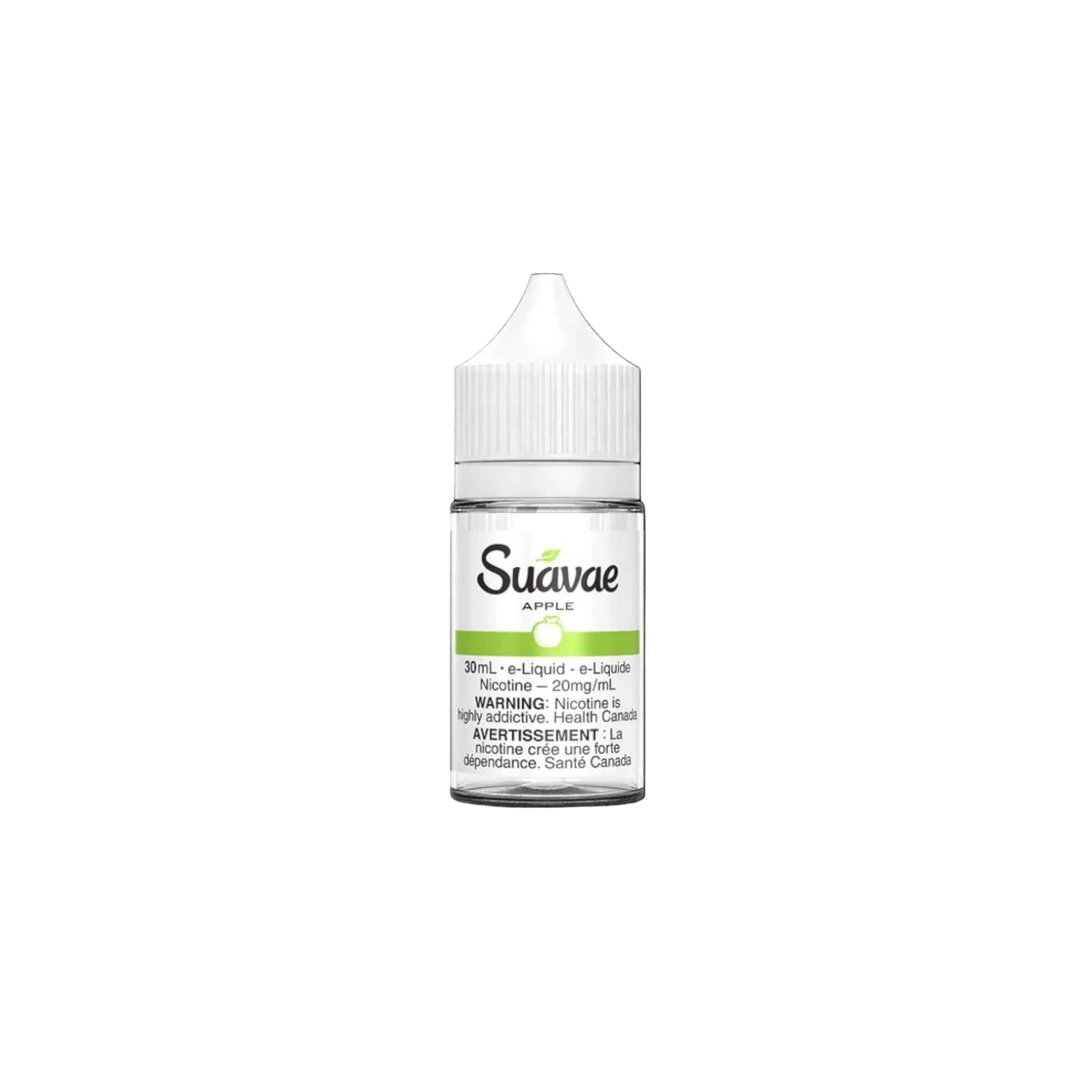 Suavae Flavourless E-Liquid bottle with clear label and green accents, perfect for discreet vaping.
