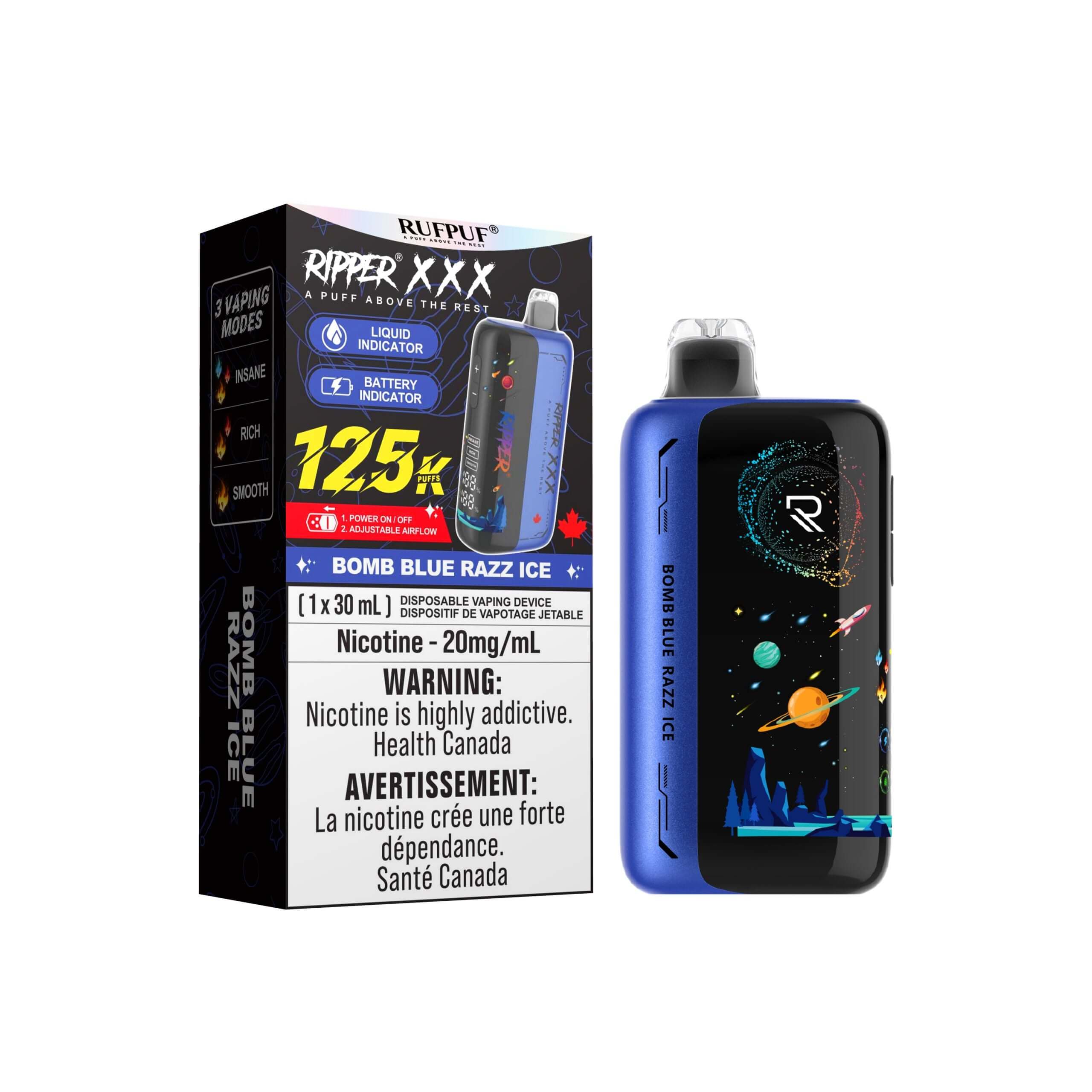 Ripper XXX 125K Disposable Vape - RufPuf Canada | Supa Vapes SupaVapes.com Ripper XXX 125K Disposable Vape - RufPuf Canada | Supa Vapes SupaVapes.com