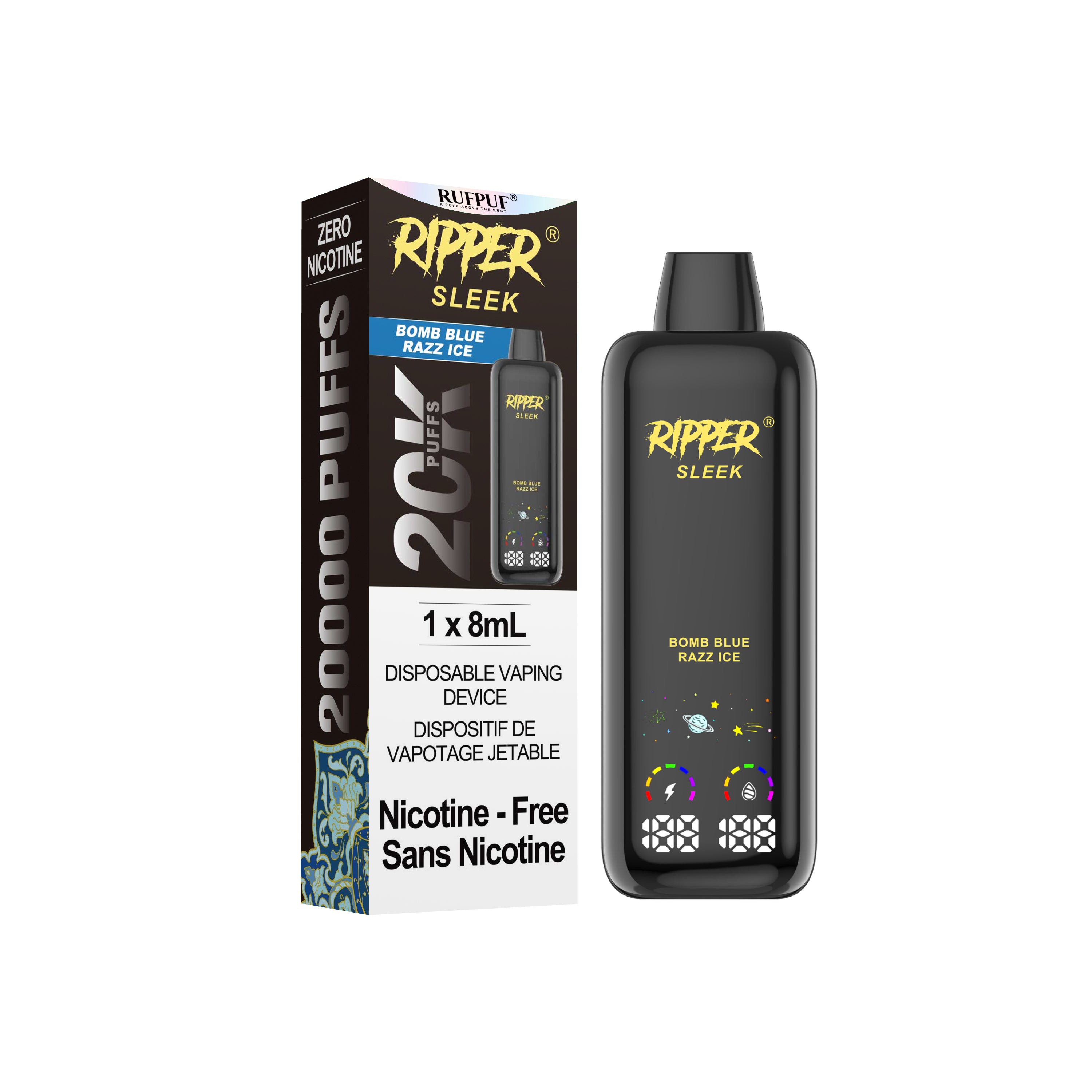 Ripper SLEEK 0NIC Disposable Vape Canada | Supa Vapes