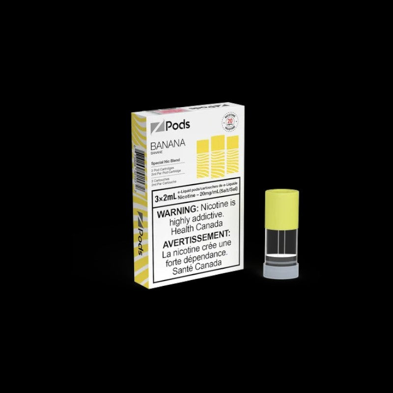 Z Pods Apple Maple flavour, special nicotine blend for smooth yet strong throat hit, ideal for vapers in Ontario and Quebec.
