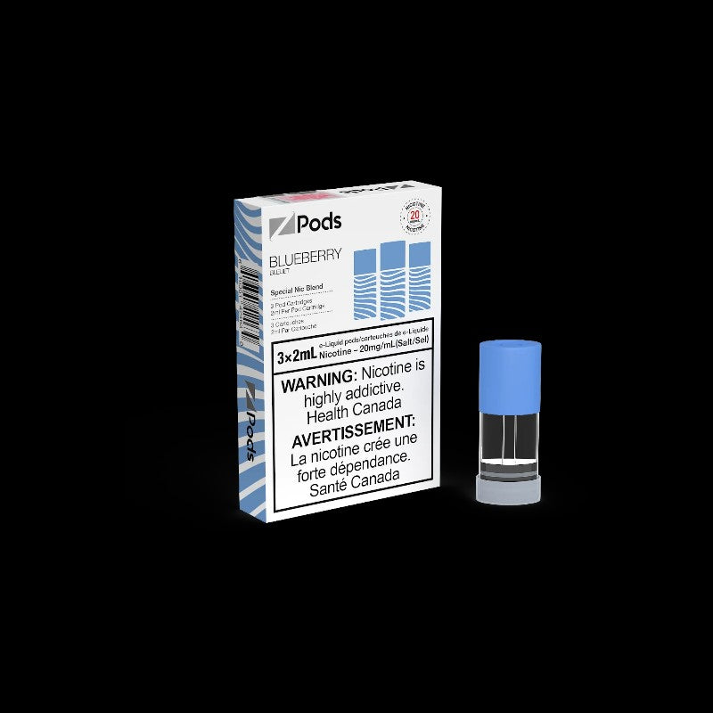 Z Pods, Bear Foot (BF) flavour, 20mg nicotine strength, smooth and balanced vaping experience, pre-filled pod, designed for Ontario and Quebec vapers.