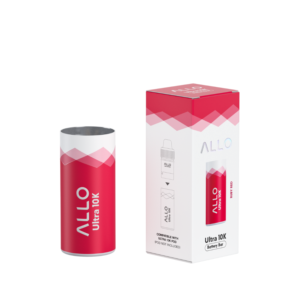 Allo Ultra 10K Battery Bar in Ruby Red