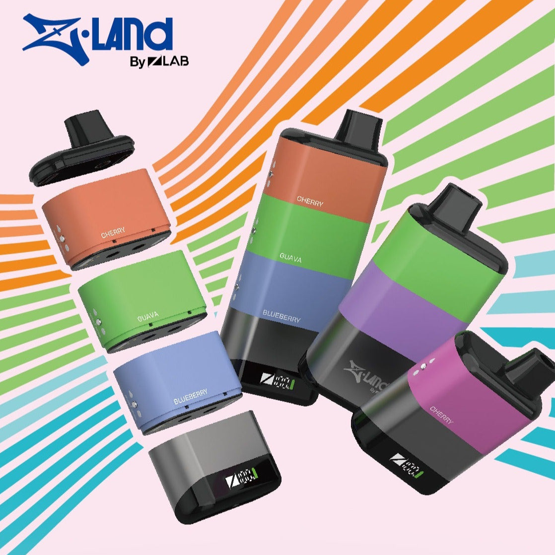 Z-Land (Z-Colors) 15K Device, Black flavor variant with customizable nicotine levels, mix flavors easily for a unique vaping experience, designed for Ontario and Quebec vapers.