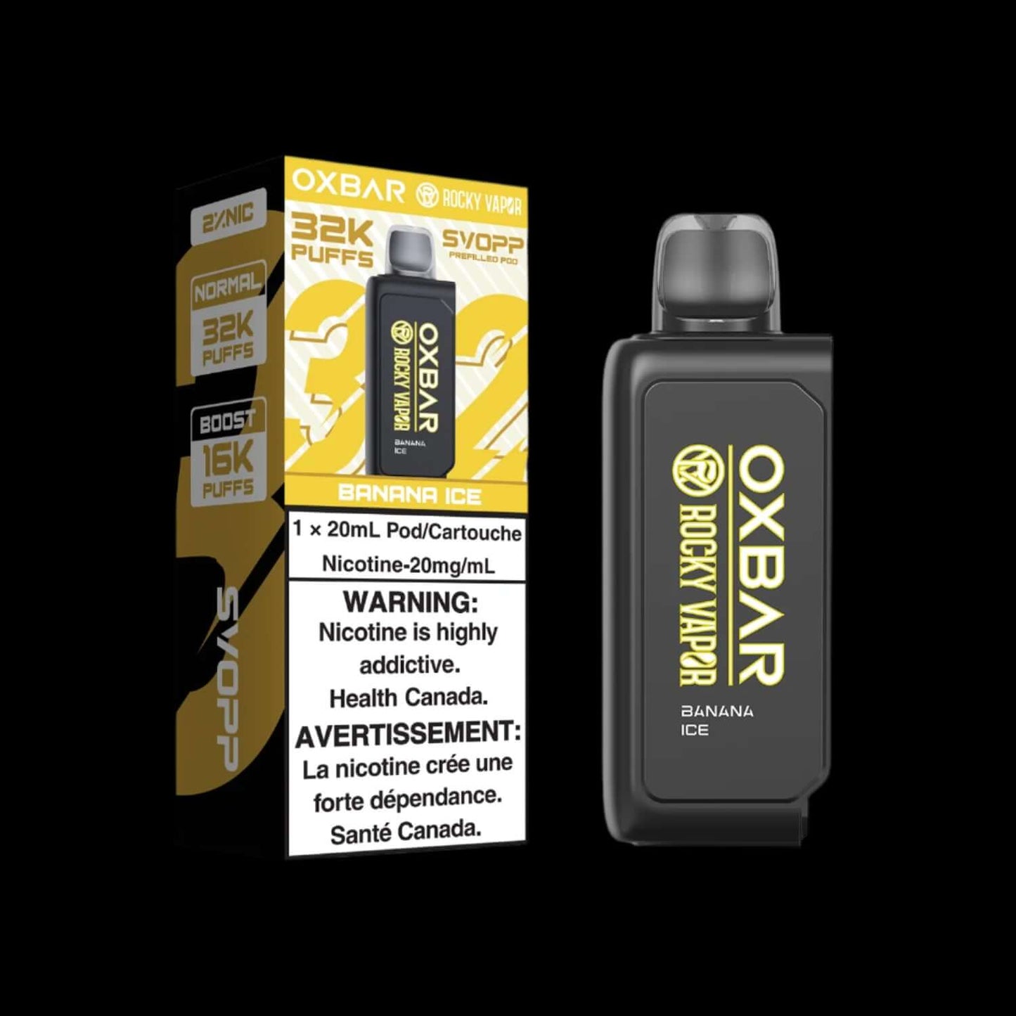Svopp rocky vapor OXBAR 32K Watermelon Ice - flavor-rich disposable vape for everyday satisfaction, available in Hawkesbury, Ottawa, and across Ontario.