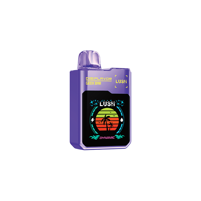 Geek Bar Digiflavor Lush, Raspberry Ice flavour, dual-mode vaping device with rechargeable 820mAh battery, designed for Ontario and Quebec vapers.