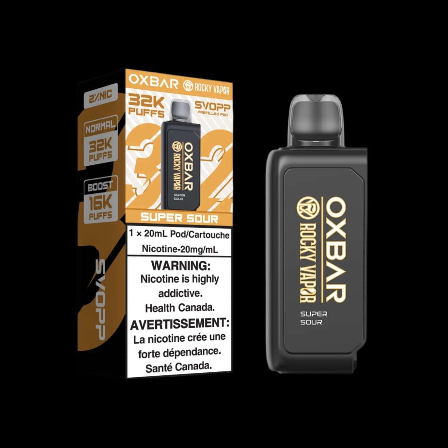 Svopp rocky vapor OXBAR 32K Canada D - flavor-rich disposable vape for everyday satisfaction, available in Hawkesbury, Ottawa, and across Ontario.