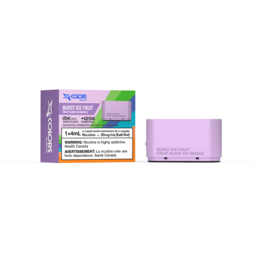 Z-Colors (Zpods) 15K Pods, Burst Ice flavour pod with refreshing vaping experience, adjustable power, 4ml capacity, ideal for Ontario and Quebec vapers