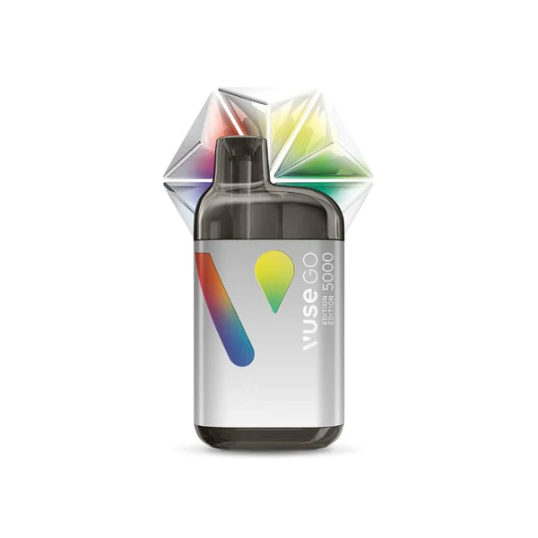 VUSE Go 5000, Polar Mint flavour, rechargeable disposable vape with 20 mg/mL nicotine strength, convenient and long-lasting use, designed for Ontario and Quebec vapers.