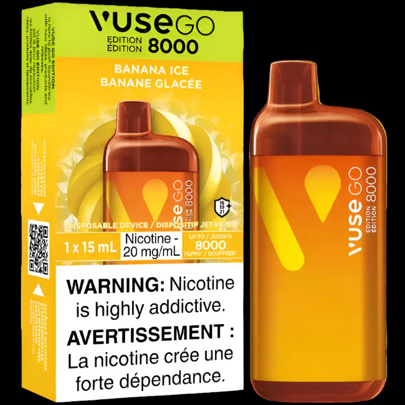 VUSE Go 8000 disposable vape - Blue Raspberry flavor - long-lasting and convenient vaping available in Hawkesbury, Ottawa, and across Ontario.