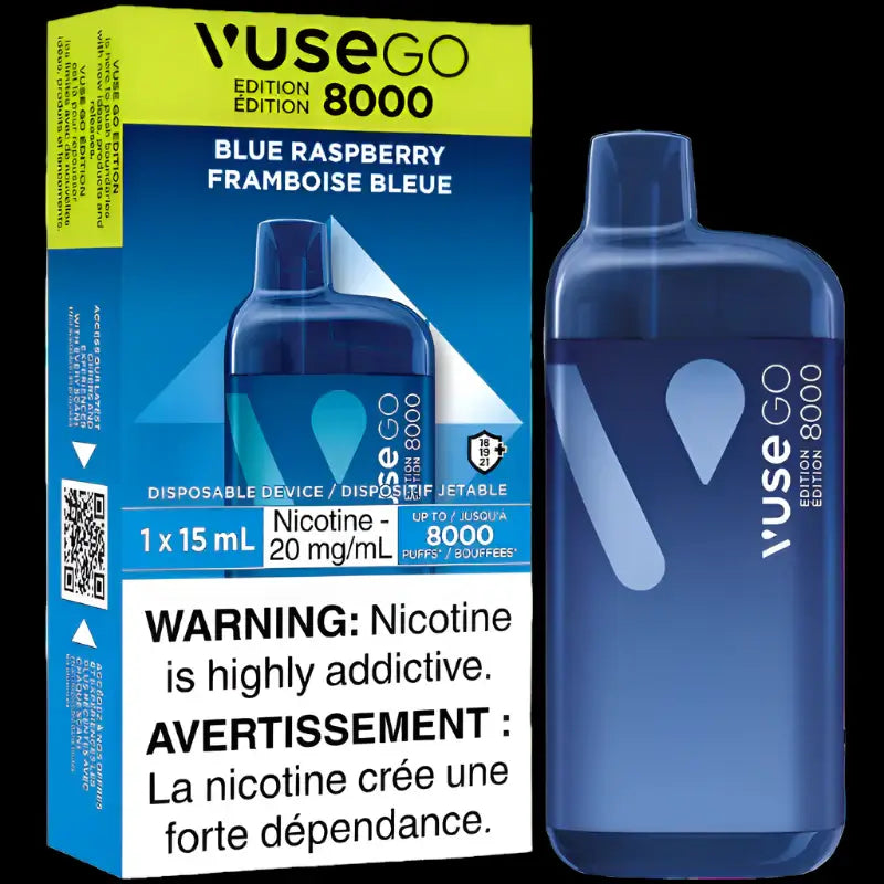 VUSE Go 8000 disposable vape - Creamy Tobacco flavor - long-lasting and convenient vaping available in Hawkesbury, Ottawa, and across Ontario.