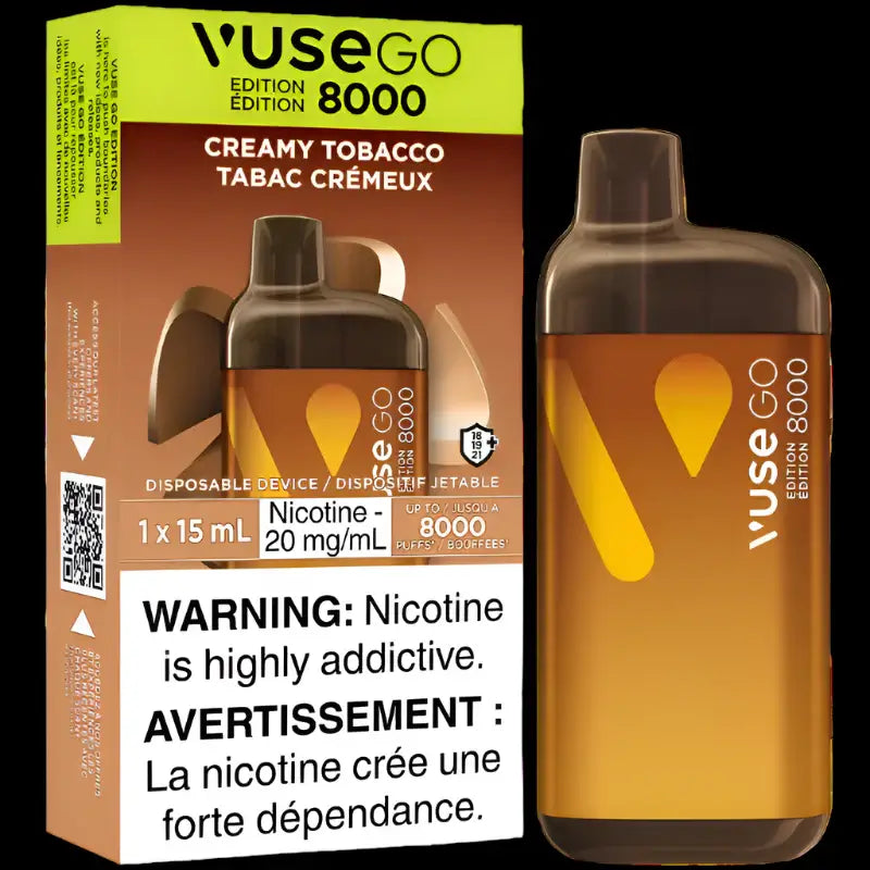 VUSE Go 8000 disposable vape - Mint Ice flavor - long-lasting and convenient vaping available in Hawkesbury, Ottawa, and across Ontario.