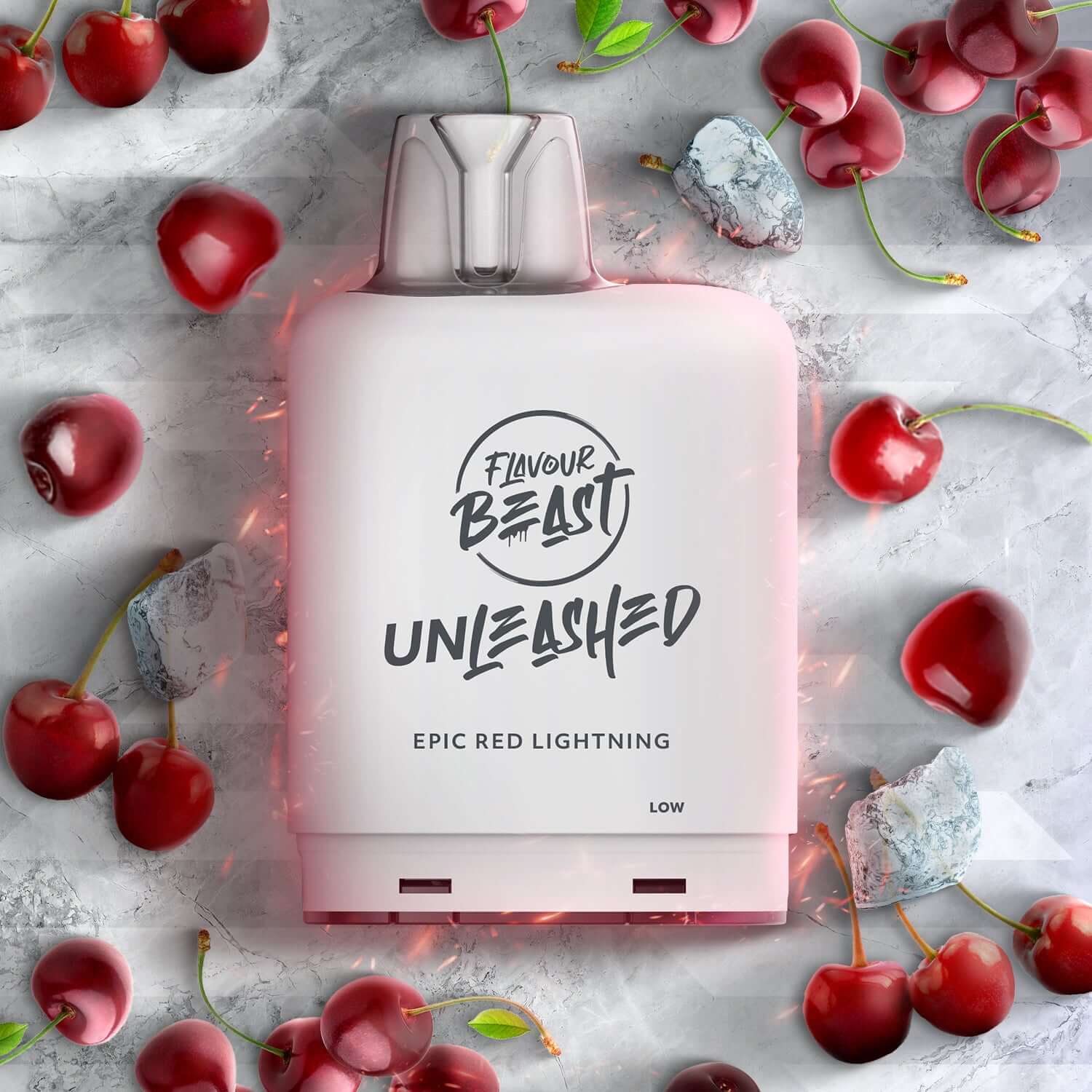 Flavour Beast Level X Unleashed Boost G2 Pod 25K, Epic Cantaloupe flavour, Boost mode pod delivering intense taste and enhanced vaping power, ideal for Ontario and Quebec customers.