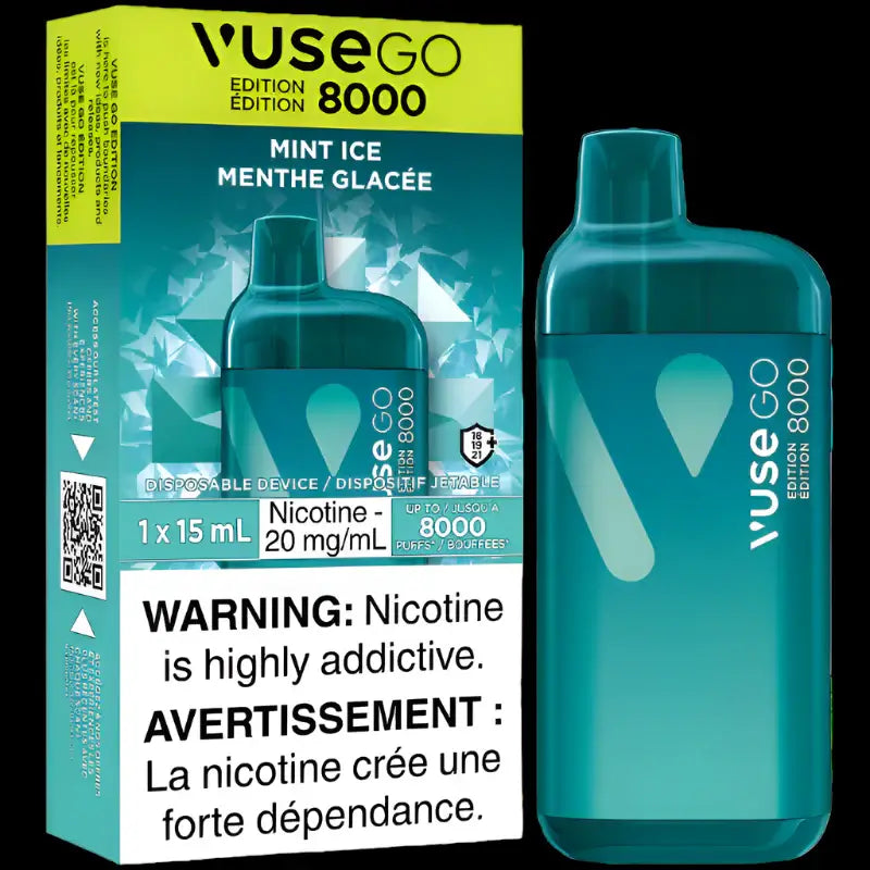 VUSE Go 8000 disposable vape - long-lasting and convenient vaping available in Hawkesbury, Ottawa, and across Ontario.