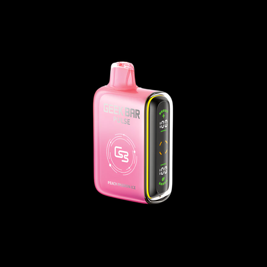 Nectarine Ice Geek Bar Pulse 9K – smooth iced fruit vape, trending in Ontario vape stores.