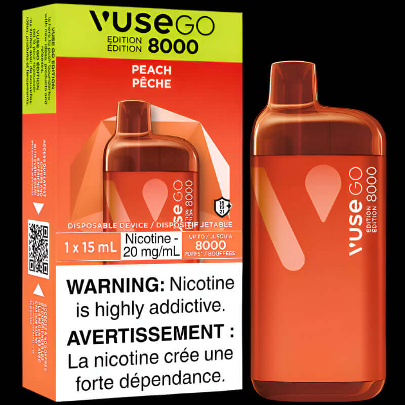 VUSE Go 8000 disposable vape - long-lasting and convenient vaping available in Hawkesbury, Ottawa, and across Ontario.
