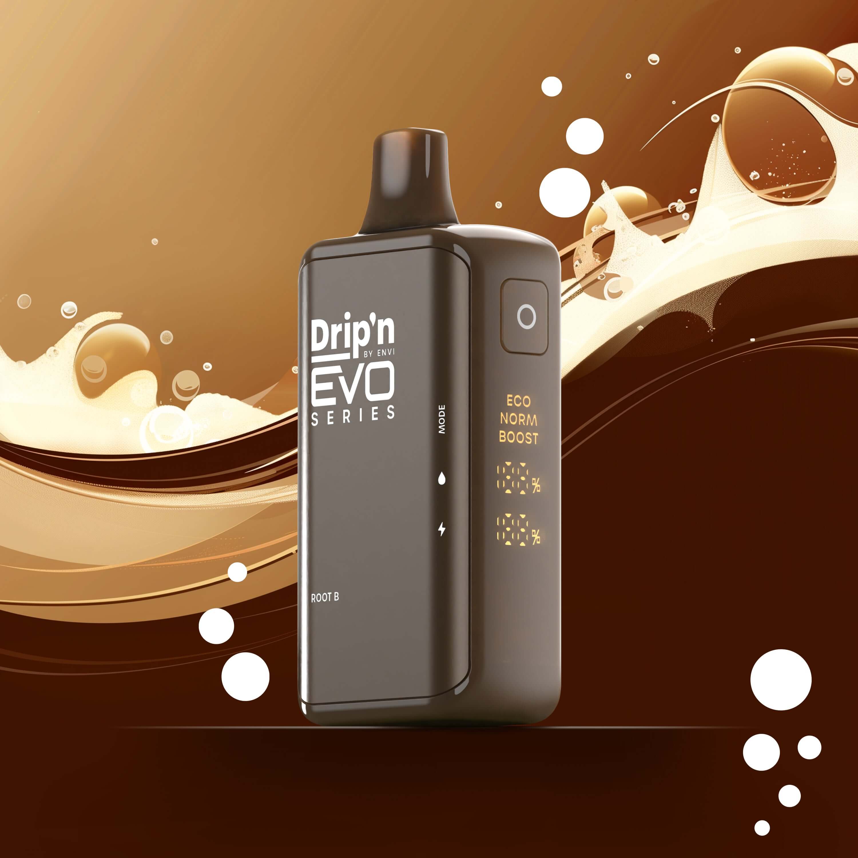 DRIP'N Evo 28K, Lush Ice flavour with customizable nicotine strength, delivering smooth refreshing vapour and unmatched puff longevity, designed for Ontario and Quebec customers.