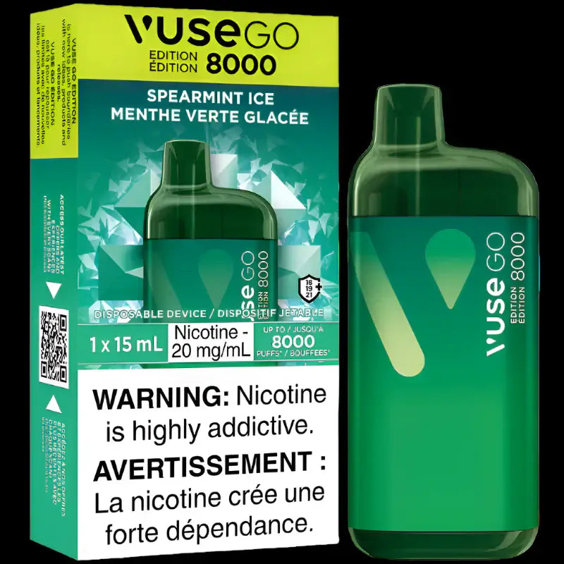 VUSE Go 8000 disposable vape - long-lasting and convenient vaping available in Hawkesbury, Ottawa, and across Ontario.