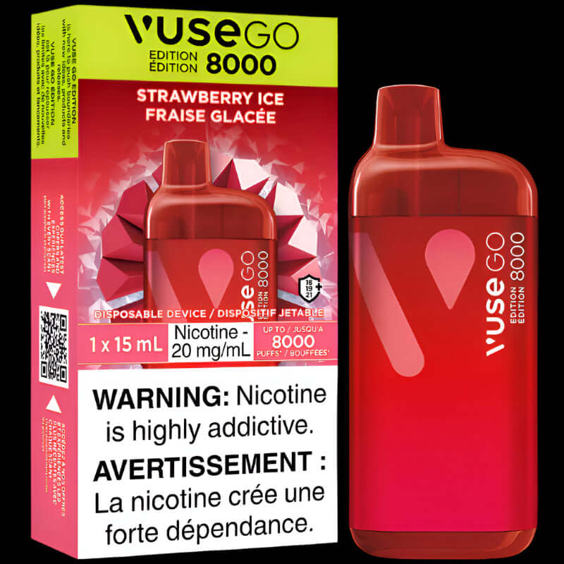 VUSE Go 8000 disposable vape - long-lasting and convenient vaping available in Hawkesbury, Ottawa, and across Ontario.