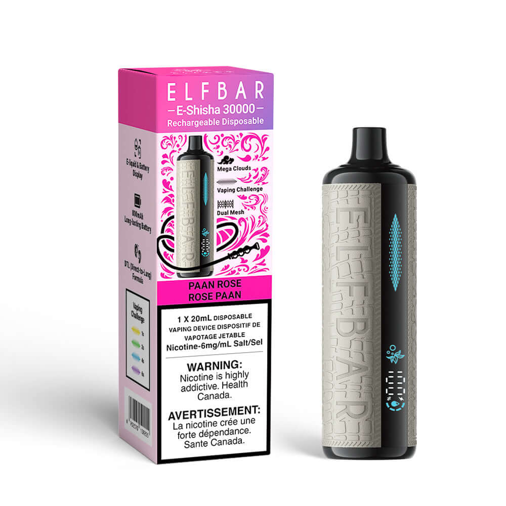 Paan Rose Elf Bar E-Shisha Rechargeable Disposable