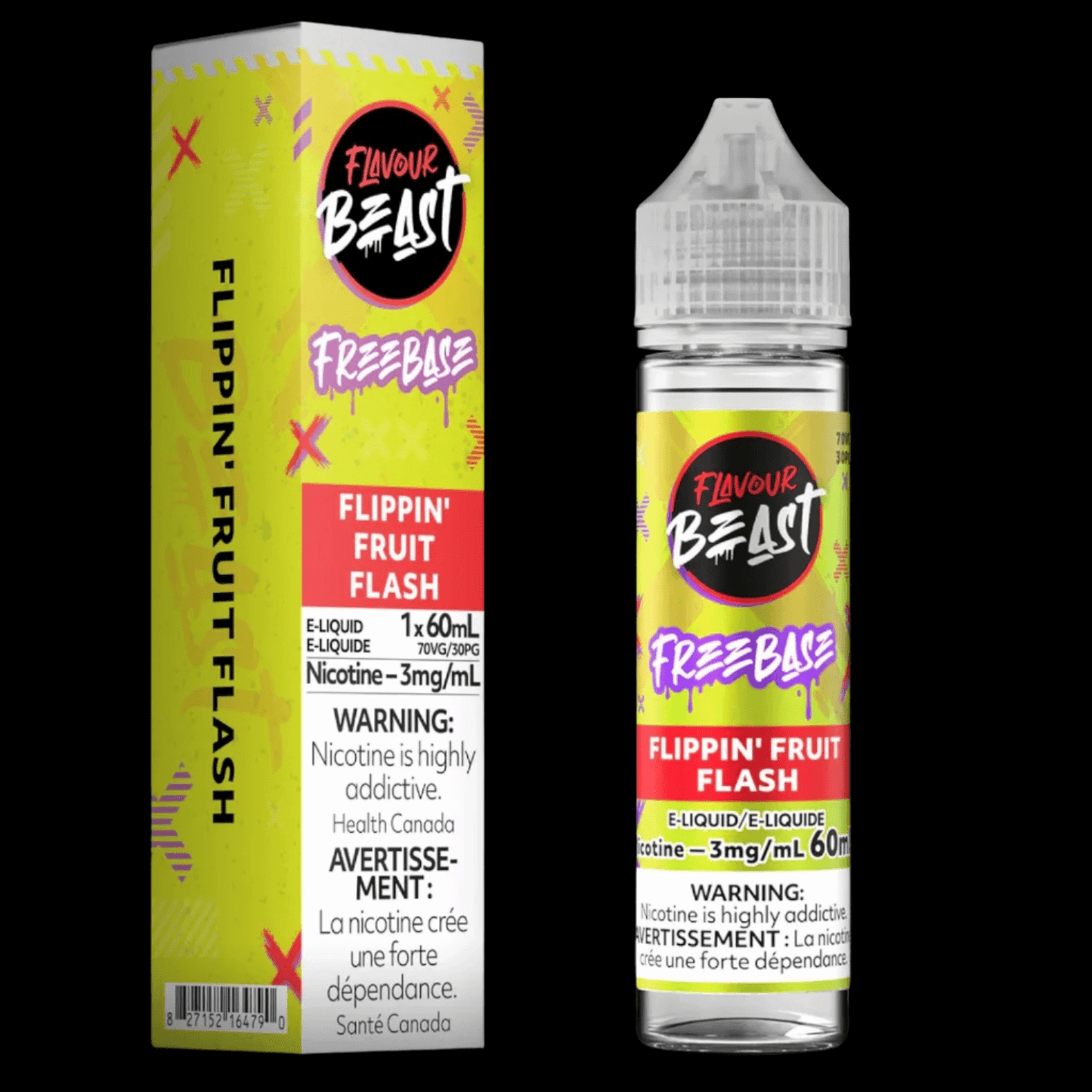 Flavour Beast e-liquid freebase (60ML) Flippin' Fruit Flash - premium freebase ejuice with bold flavor profiles, available in Hawkesbury, Ottawa, and across Ontario.