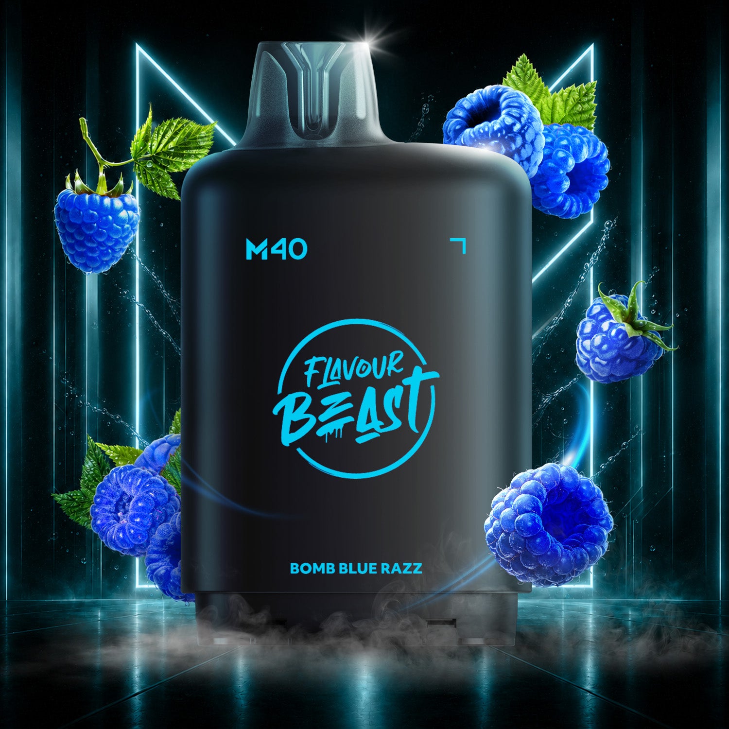 Flavour Beast Level X M Series 40mL Pod Bomb Blue Razz - Supa Vapes