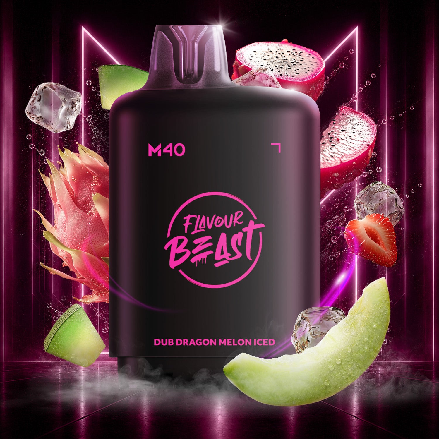 Flavour Beast Level X M Series 40mL Pod Dub Dragon Melon Iced - Supa Vapes