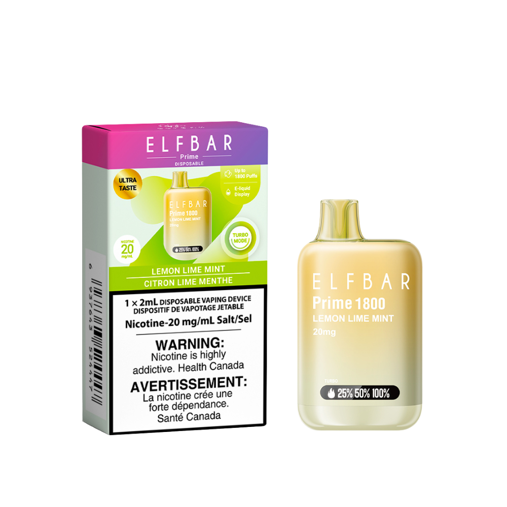 Elf Bar Prime 1800 - Lemon Lime Mint