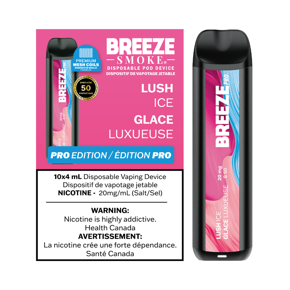 Breeze Pro S50 4mL Disposable Vape - Lush Ice