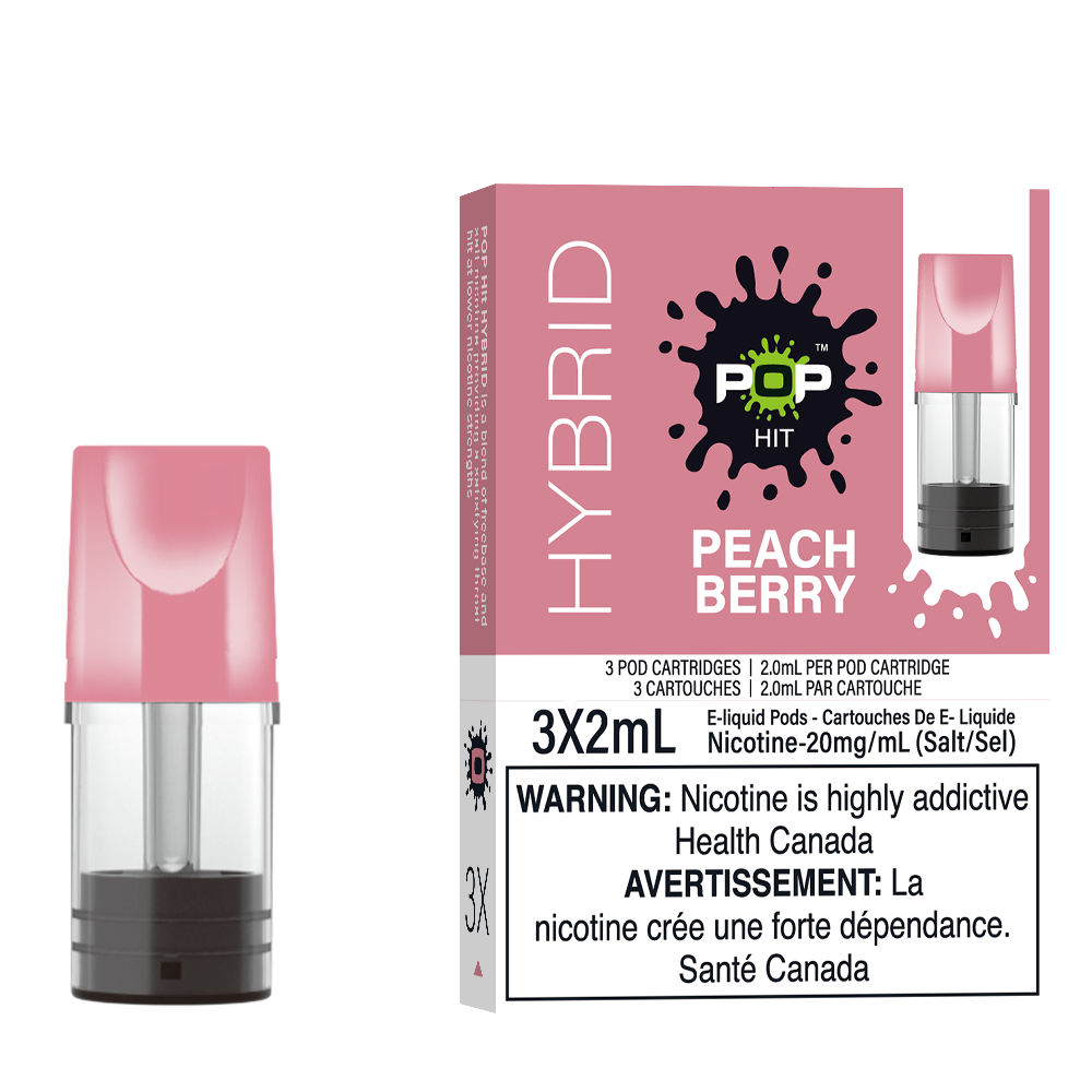 Pop Pods Peach Berry STLTH-compatible pods 5-pack