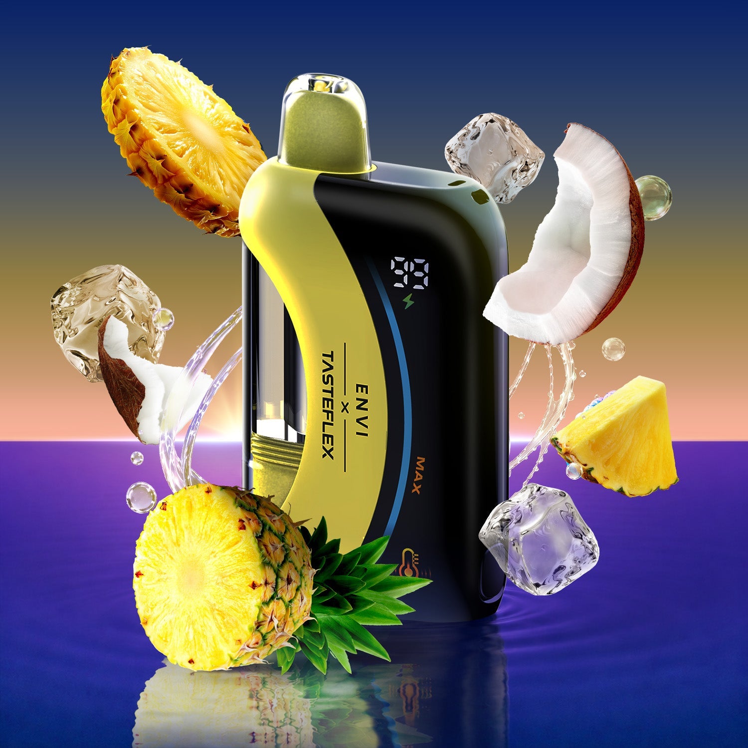 Envi X TasteFlex 125K Pineapple Coconut Ice Disposable Vape - Supa Vapes