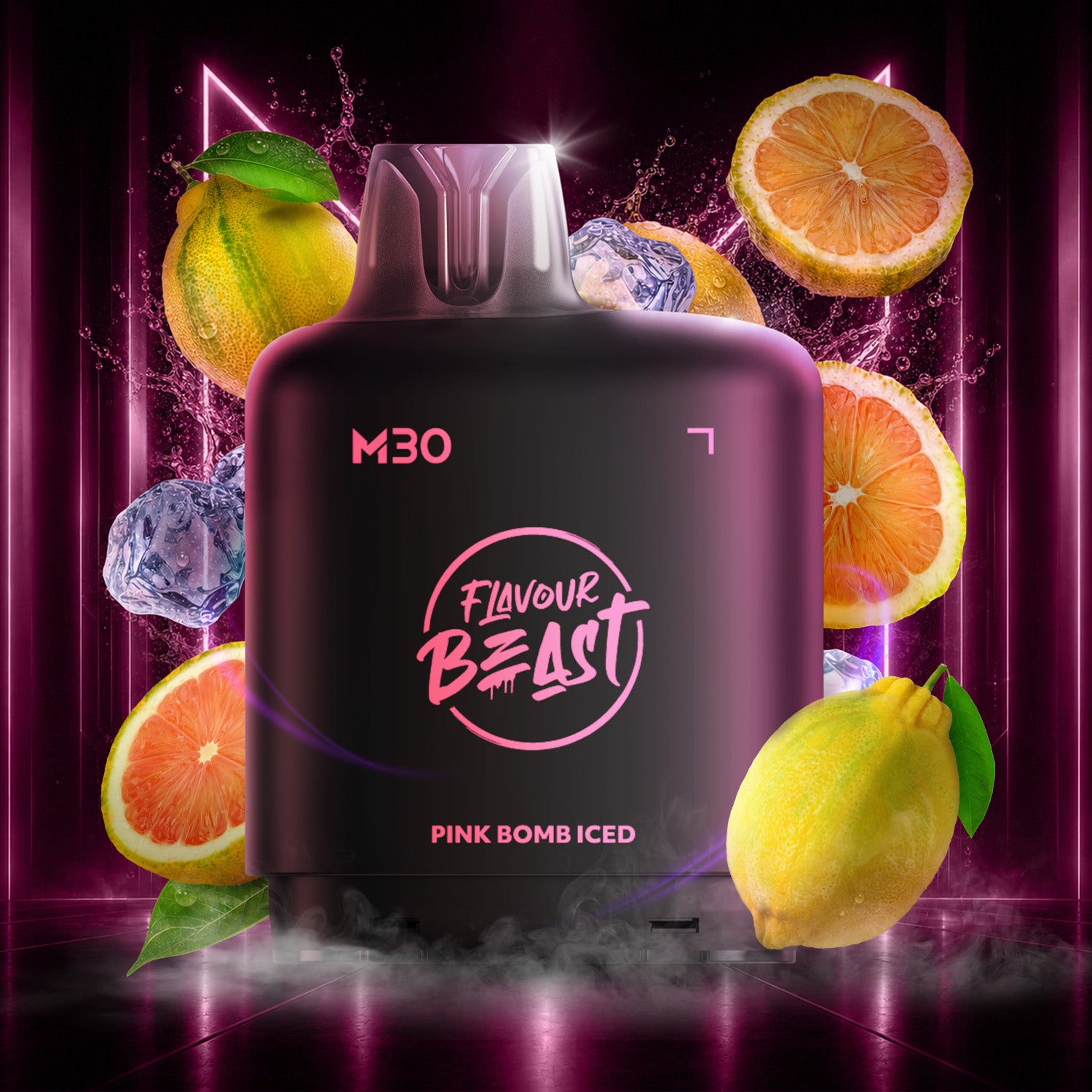 Flavour Beast Level X M Series 30mL Pod Pink Bomb Iced - Supa Vapes