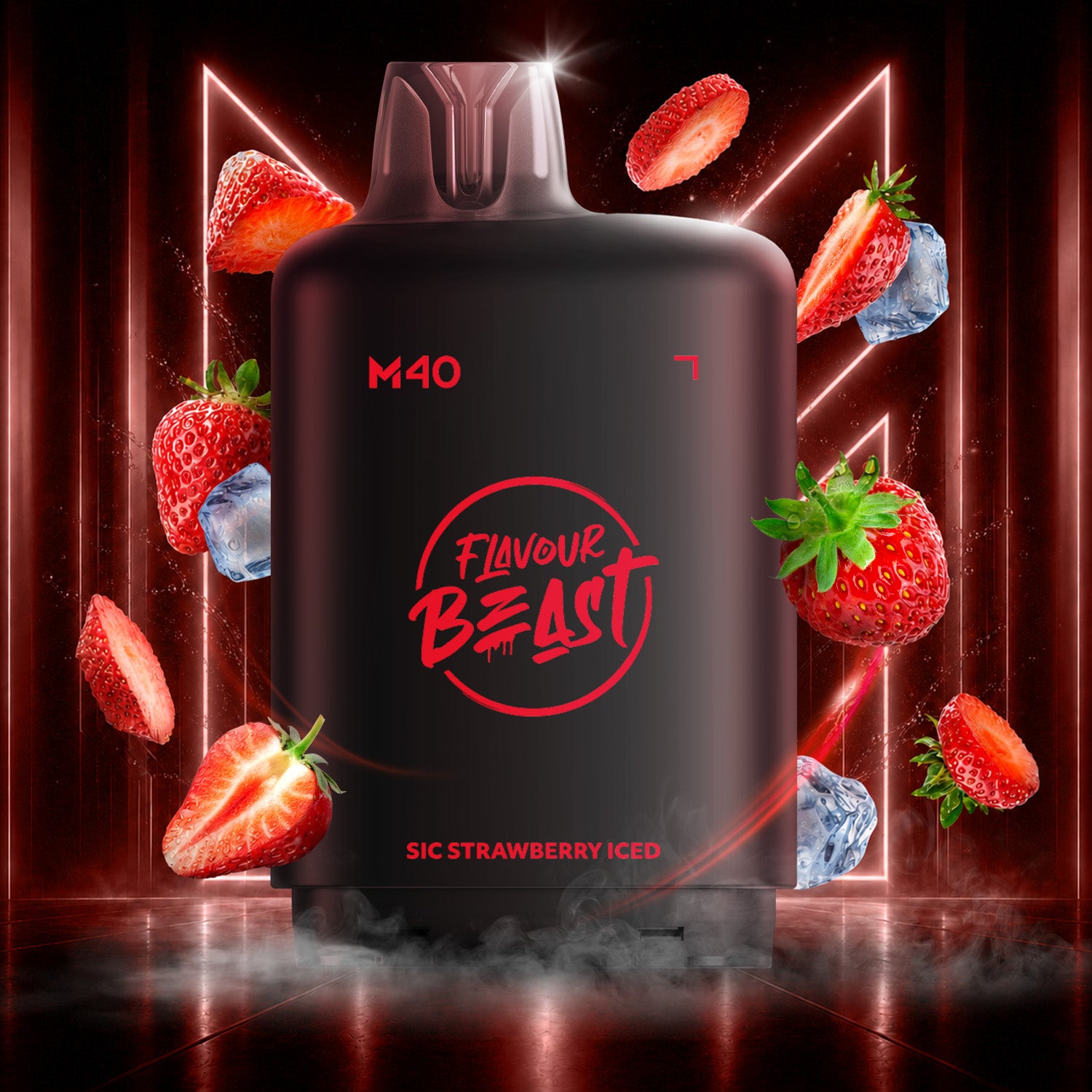 Flavour Beast Level X M Series 40mL Pod Sic Strawberry Iced - Supa Vapes