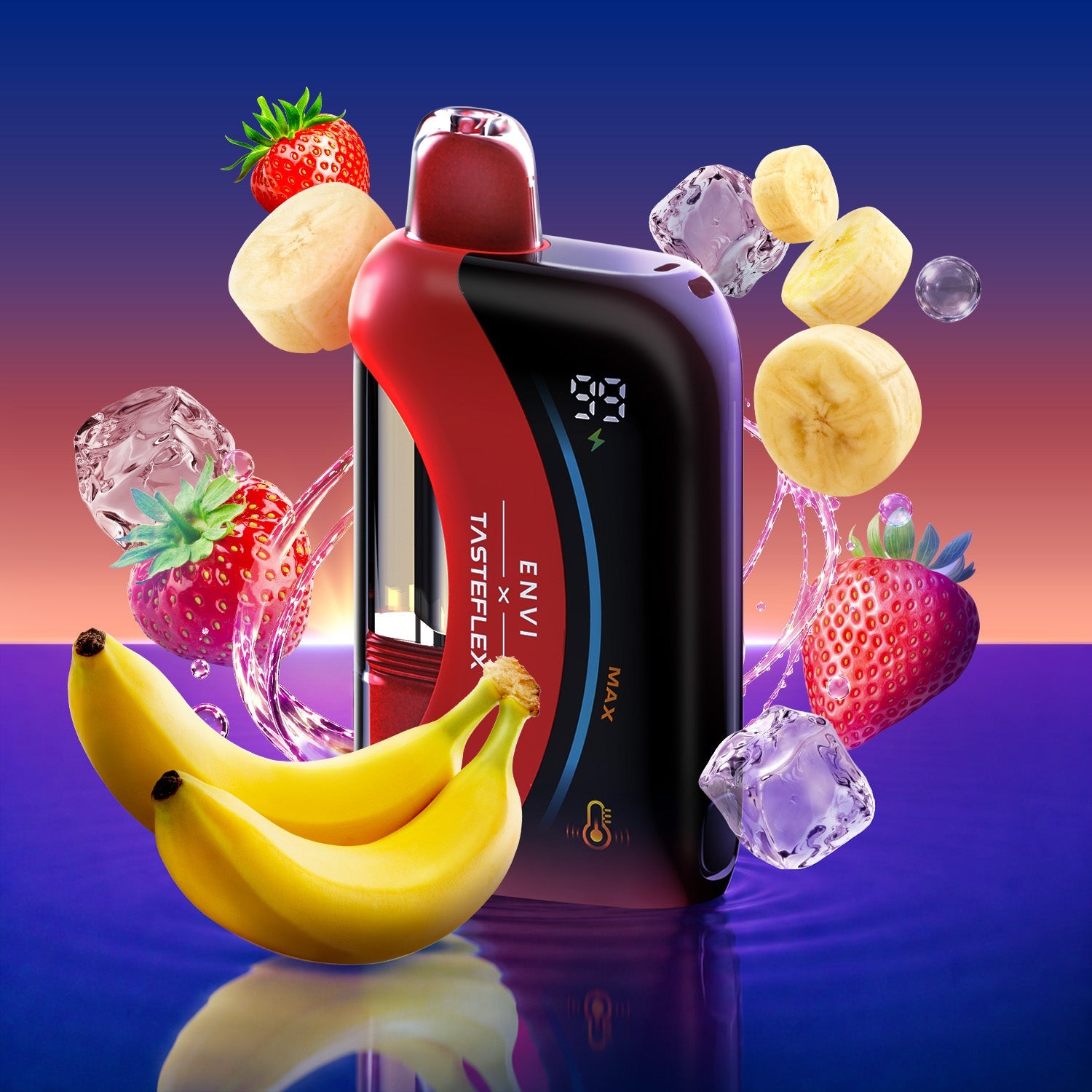 Envi X TasteFlex 125K Strawberry Banana Ice Disposable Vape - Supa Vapes