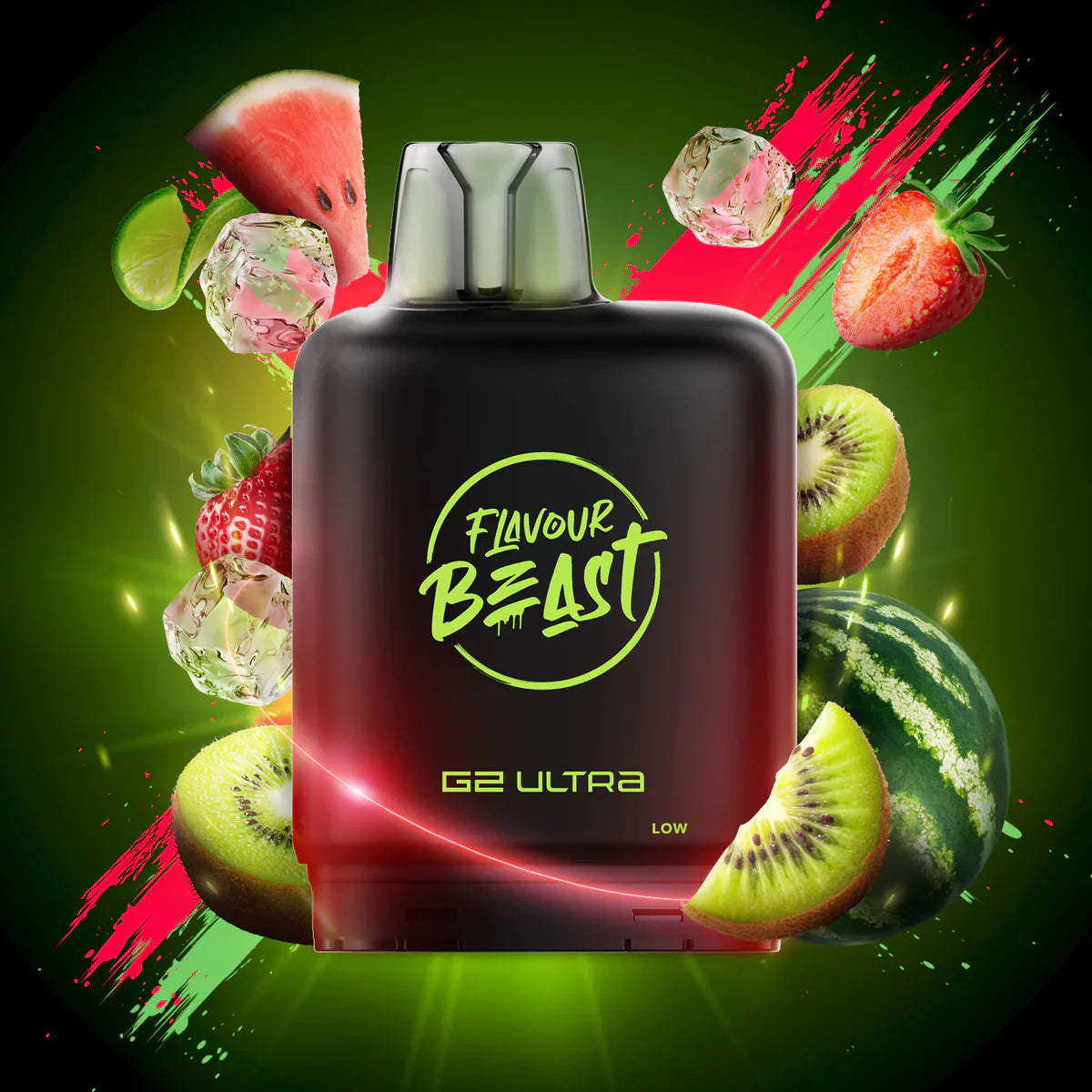 Flavour Beast Level X G2 Ultra Pod Iced - Watermelon Strawberry Kiwi