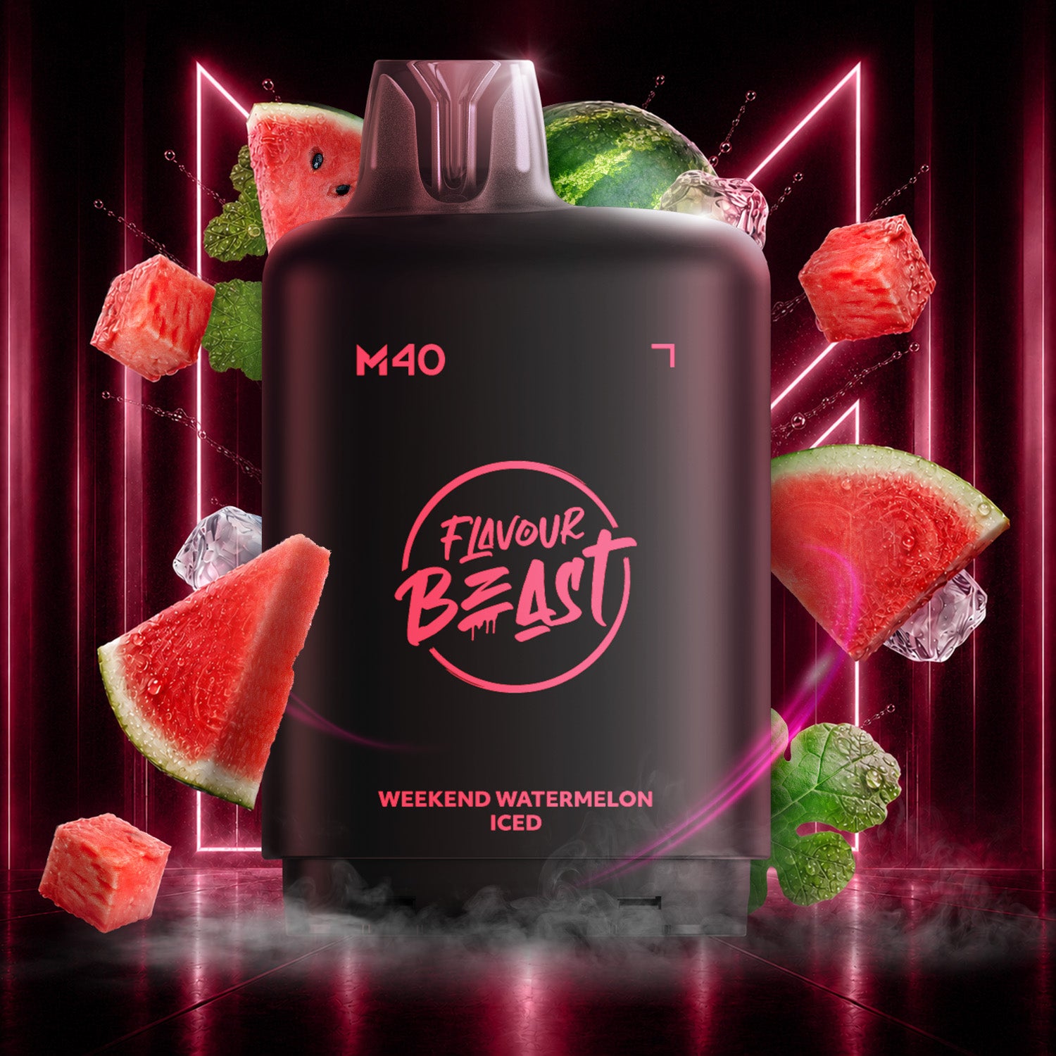 Flavour Beast Level X M Series 40mL Pod Weekend Watermelon Iced - Supa Vapes