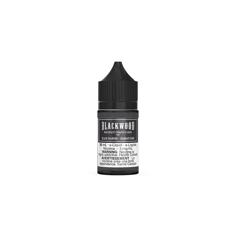 BLACKWOOD 30mL, Black Diamond flavour, 3mg nicotine, smooth and refined tobacco vaping experience, ideal for Ontario and Quebec vapers
