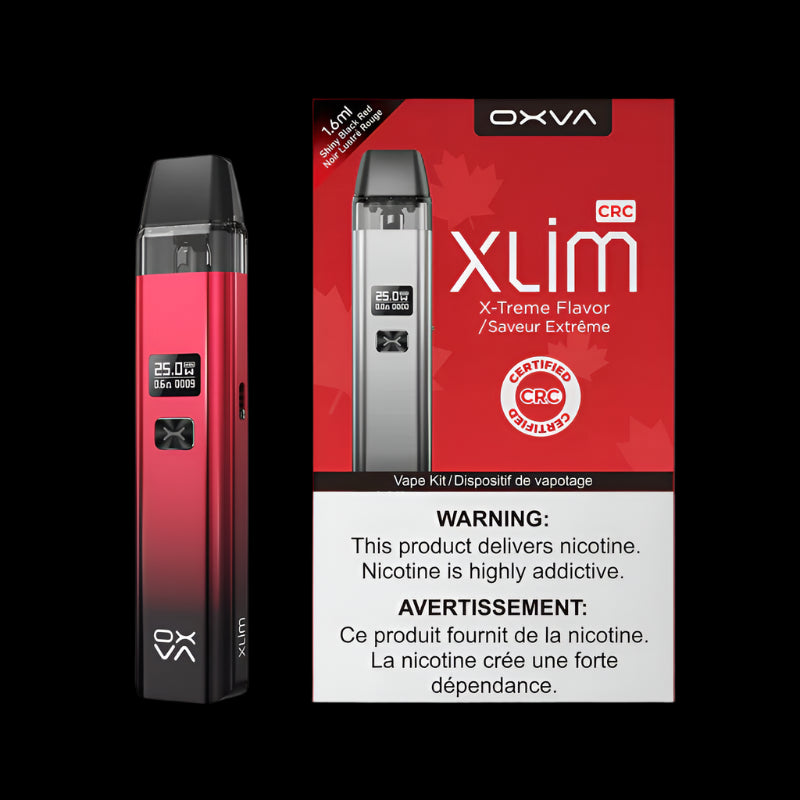Hardware & Accessories Colours: Shiny Black Red OXVA xlim | Supa Vapes - Hawkesbury, Ottawa & Ontario Vape Shop