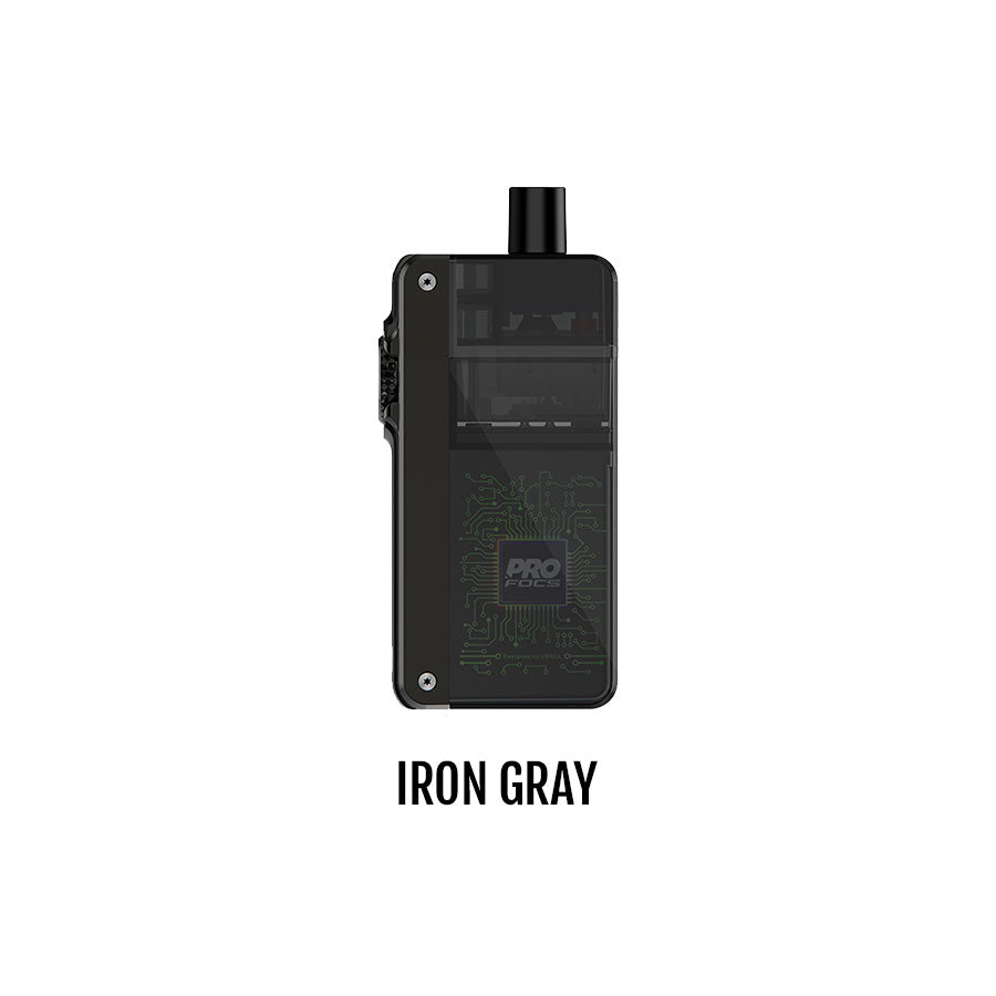 UWELL Crown B Pod Kit Iron Gray, sleek design with 1150mAh battery and 3.5mL pod capacity, versatile MTL/DL vaping device, ideal for Ontario and Quebec vapers.