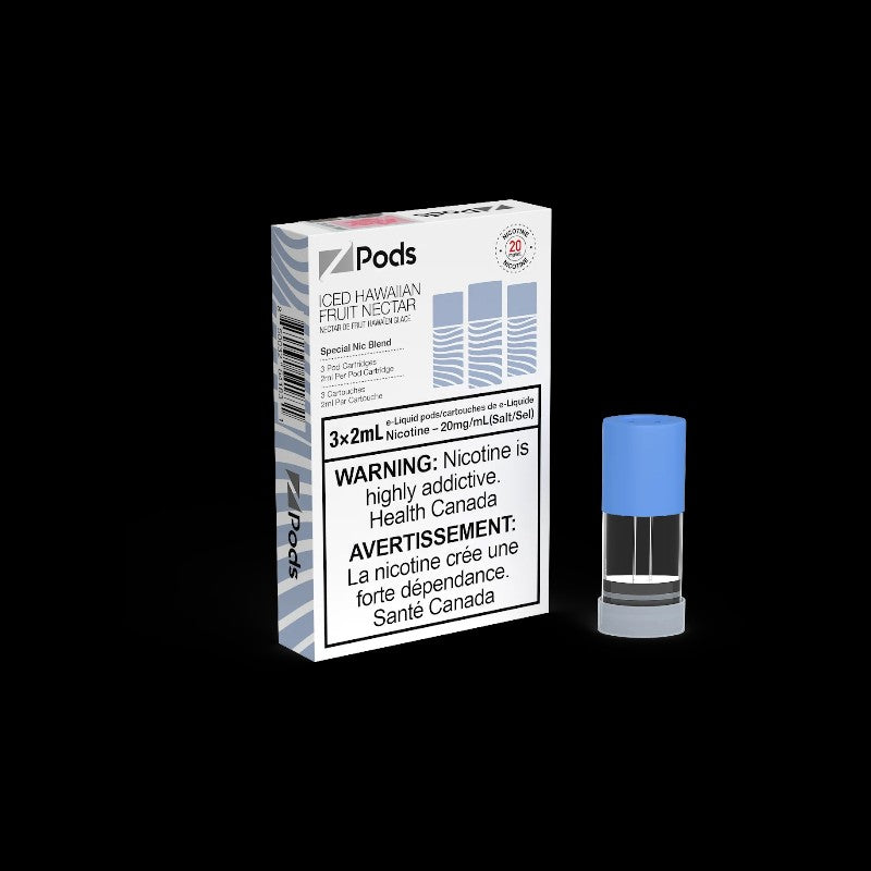 Z Pods, Cherry Classic flavour, smooth and powerful throat hit with a special nicotine blend, ideal for vapers in Ontario and Quebec.