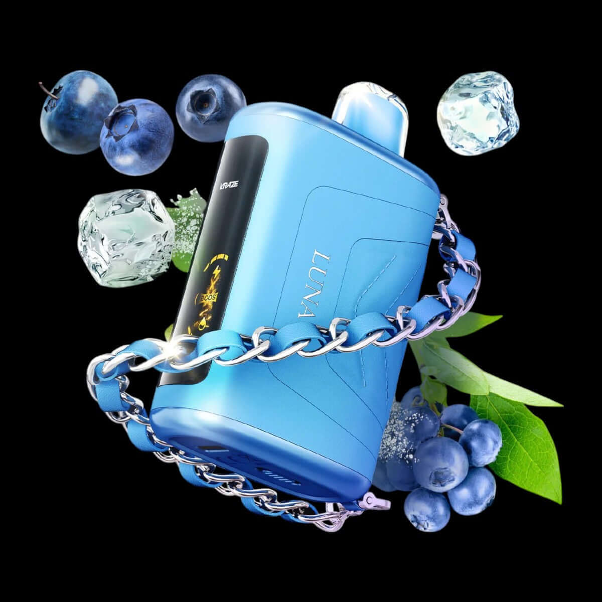 Aquamarine Star B Ice KRAZE Luna disposable vape – bold berry ice flavour for vapers in Ottawa, Hawkesbury, and across Ontario.