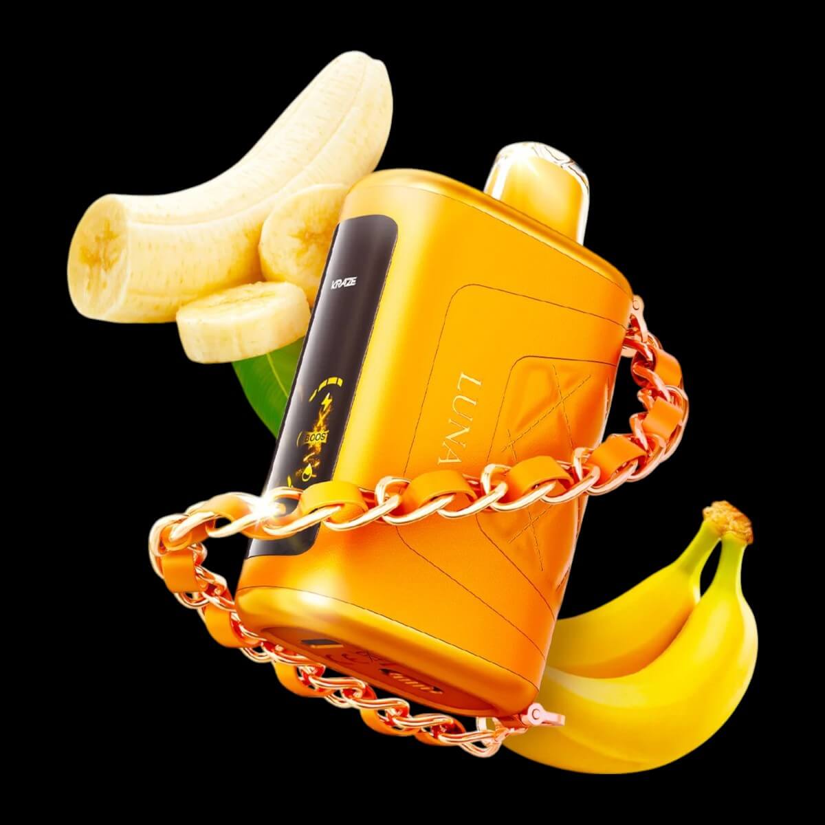Banana Bake KRAZE Luna disposable vape – warm baked banana dessert flavour, perfect for vape users in Hawkesbury, Ottawa, and Ontario.