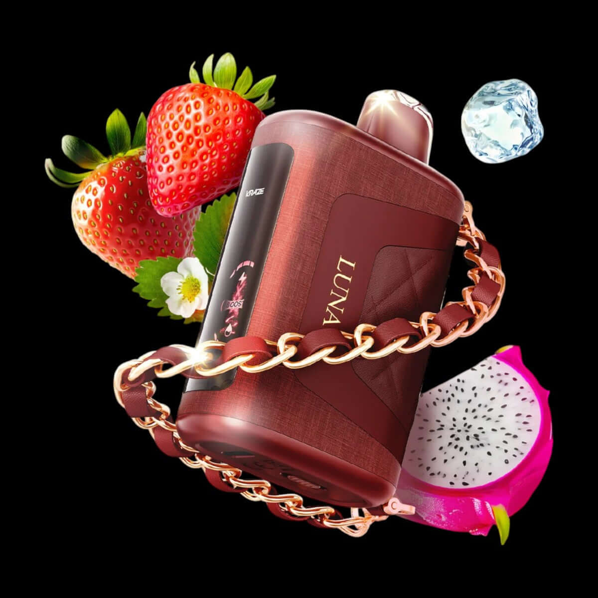 Sassy Strawberry Dragon fruit Ice KRAZE Luna disposable vape – exotic fruity fusion with ice, trending in Hawkesbury, Ottawa, and across Ontario