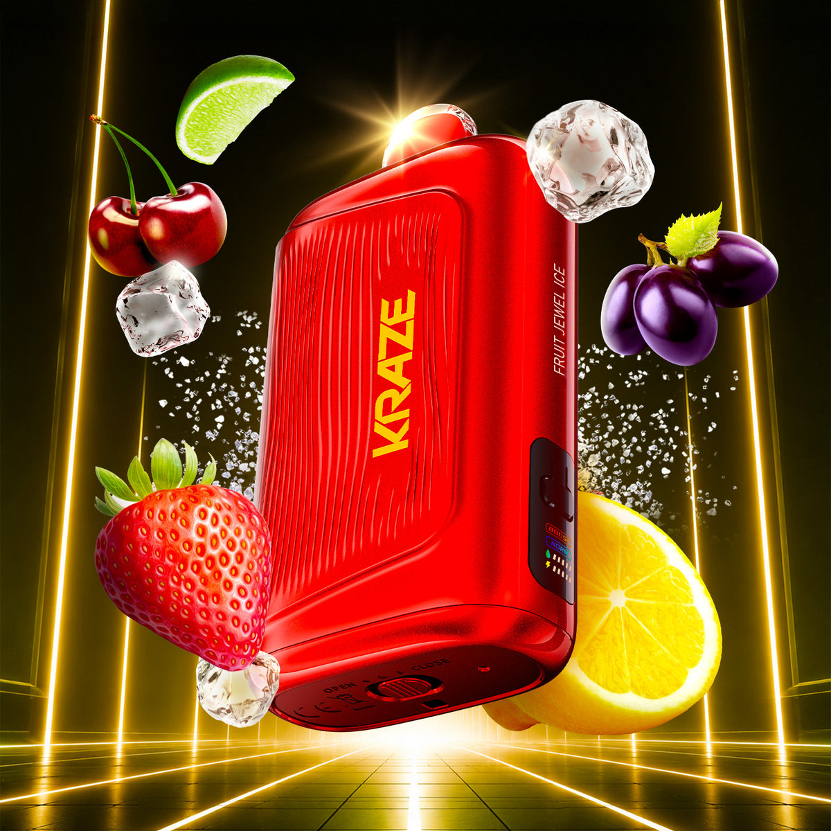 Kraze Giga 40ML Disposable Vape in Fruit Jewel Ice flavour | Supa Vapes Canada