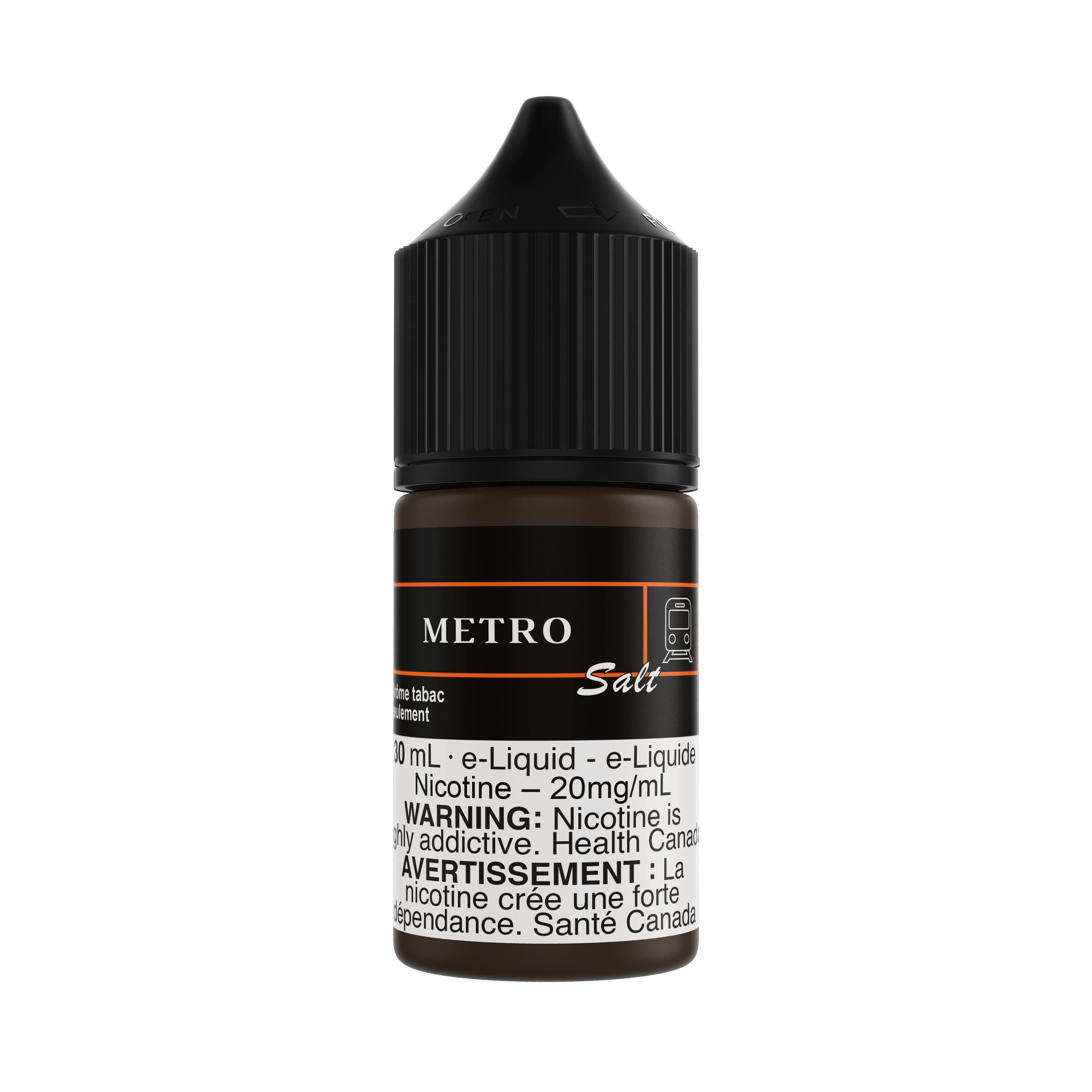 MTL Original Salt Nic e-liquid, 30mL bottle, smooth Montreal-inspired blend for pod and pen mouth-to-lung setups.