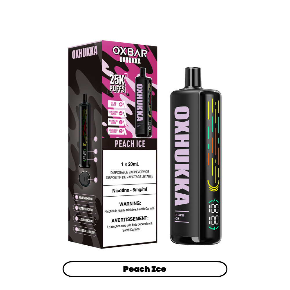 OXBAR Oxhukka Lemon Lime flavour disposable vape with 20mg nicotine strength, fresh citrus vaping experience, durable and easy-to-use, ideal for Ontario and Quebec customers.