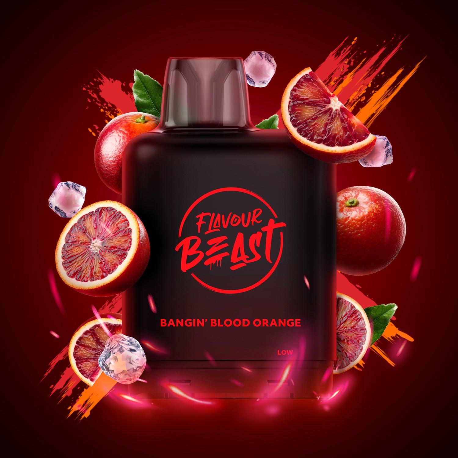 Flavour Beast Level X Boost 25K, Mtn Citrus Raspberry flavour, 25,000 puffs, 20mL vape juice capacity, long-lasting pre-filled pod, ideal for Ontario and Quebec vapers.