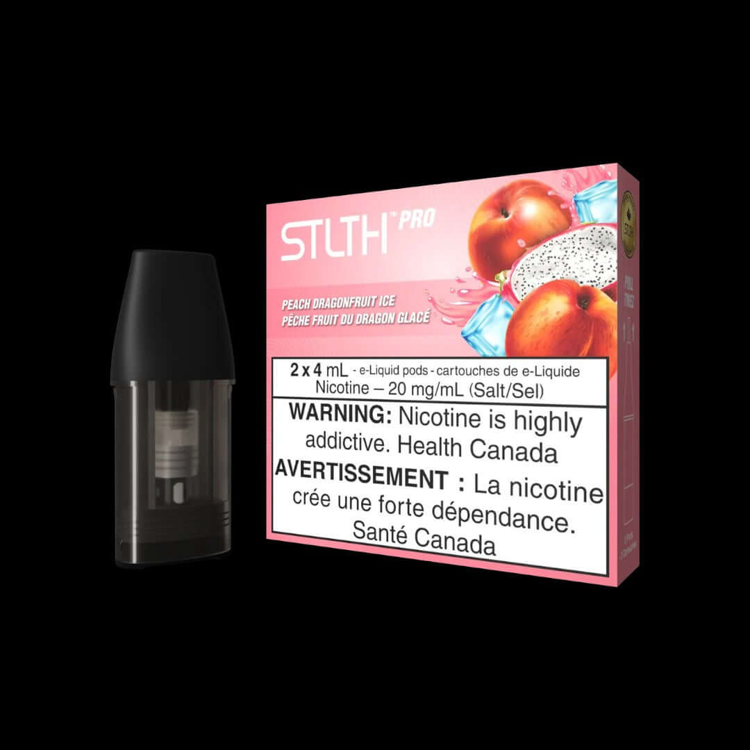 STLTH PRO Pods (Clearance), Cappuccino Ice flavour, smooth nicotine salt formula for enhanced satisfaction and consistent vape experience, pre-filled pod ideal for Ontario and Quebec vapers.