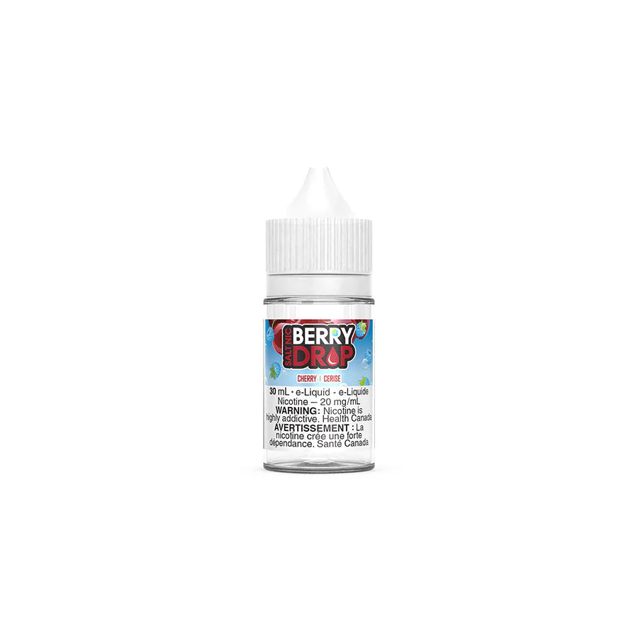 Berry Drop Salt, Guava flavour, 30mL bottle with 20mg nicotine salt, smooth mixed berries and guava vape juice, designed for Ontario and Quebec vapers seeking a rich and satisfying taste.